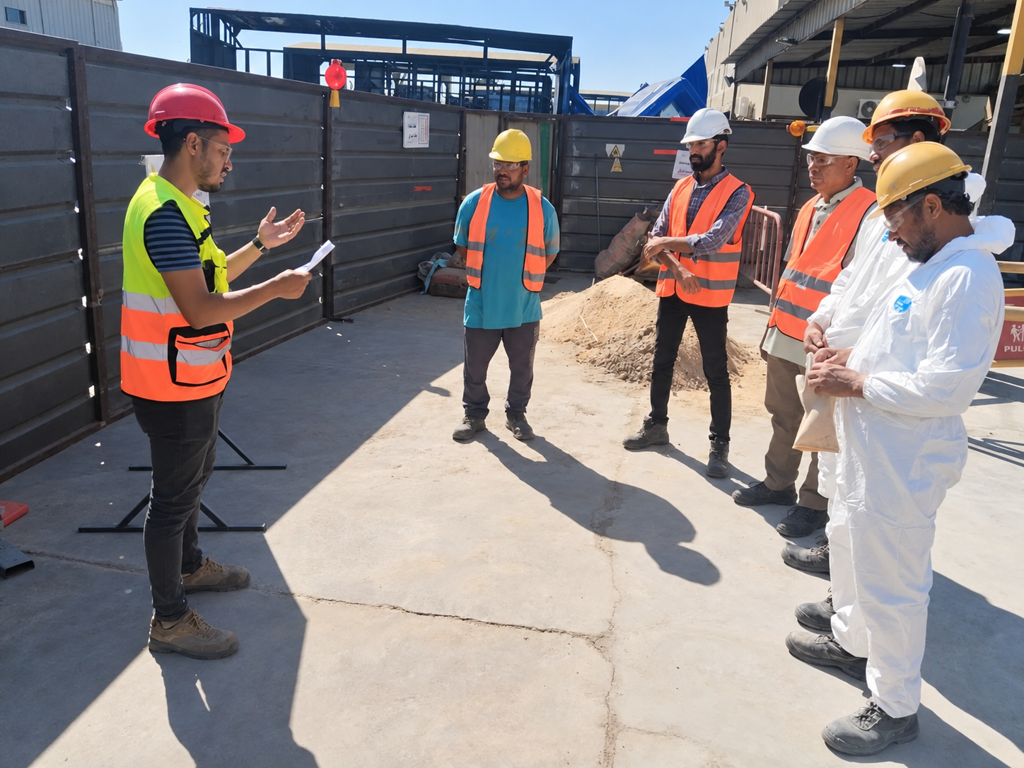 Dimass team and site safety meeting 2