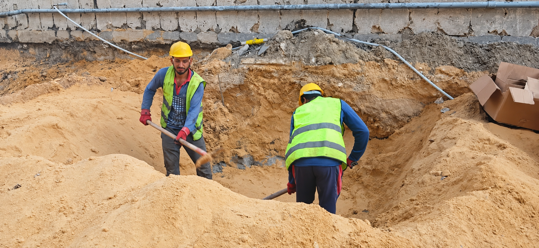 Dimass site works — construction photograph 6