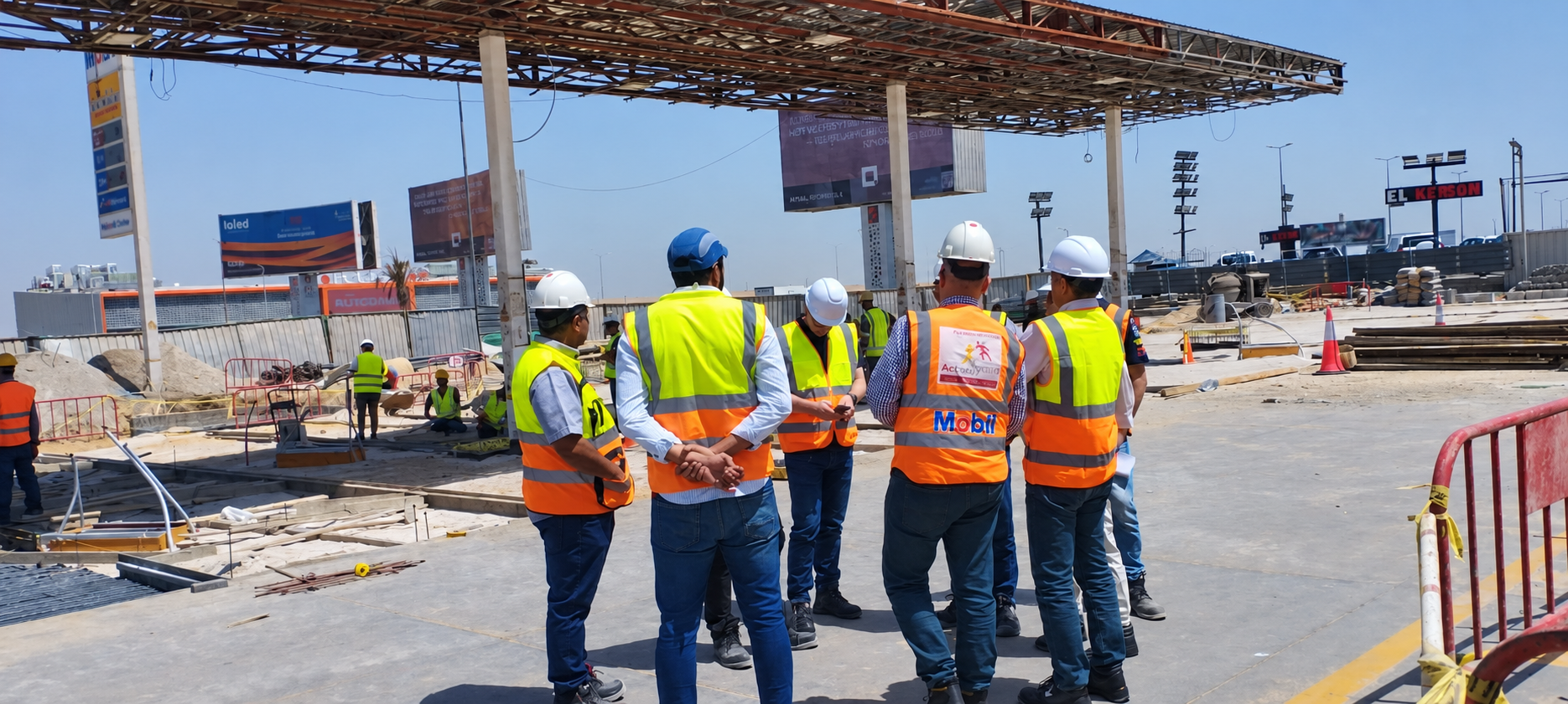 Dimass team at a construction site