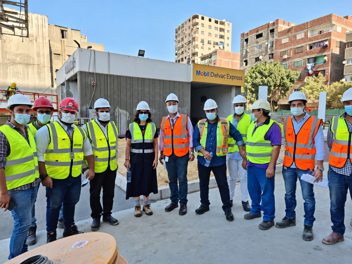 Dimass construction team on site